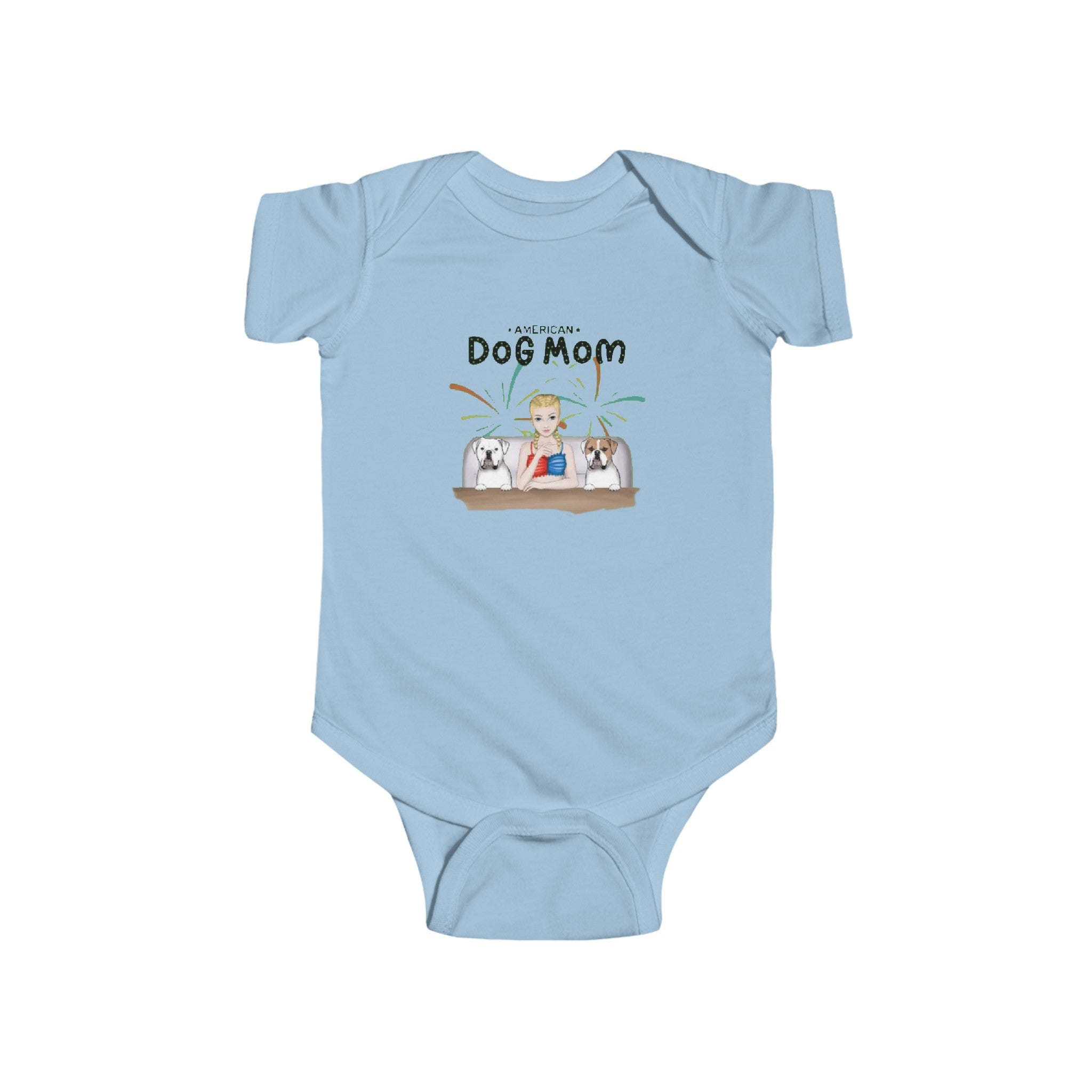 American Dog Mom | Infant Fine Jersey Bodysuit